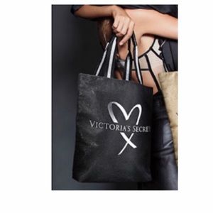 Victoria’s Secret fashion show 2017 official show black glitter tote handbag